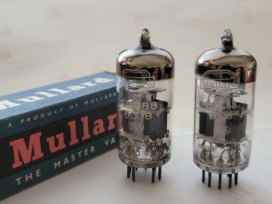 2x Mullard ECC88 6DJ8 - BVA - British Made - Blackburn 1967 GA2