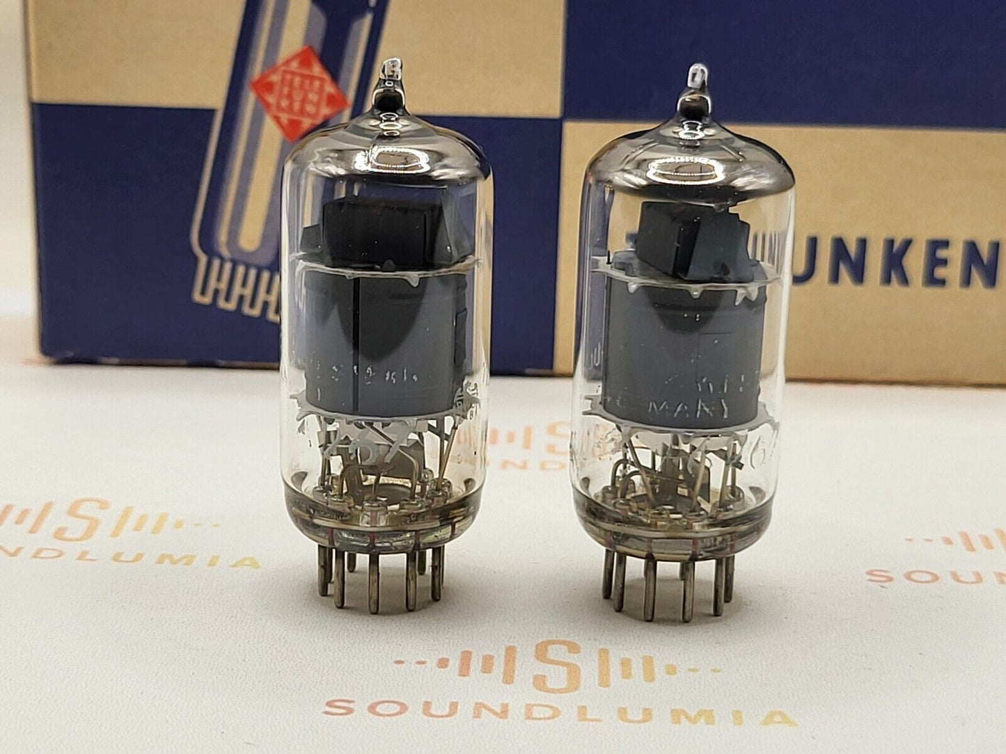 Telefunken EF86 6267 Matched Pair - BWB "Falcon" ◇ Base - Same Code - Near NOS