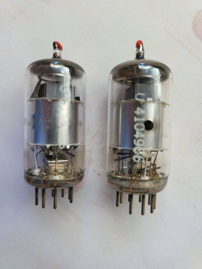 Telefunken EF86 6267 Red Tip Matched Pair - ◇ Bottom - Ulm 1964 - Near NOS