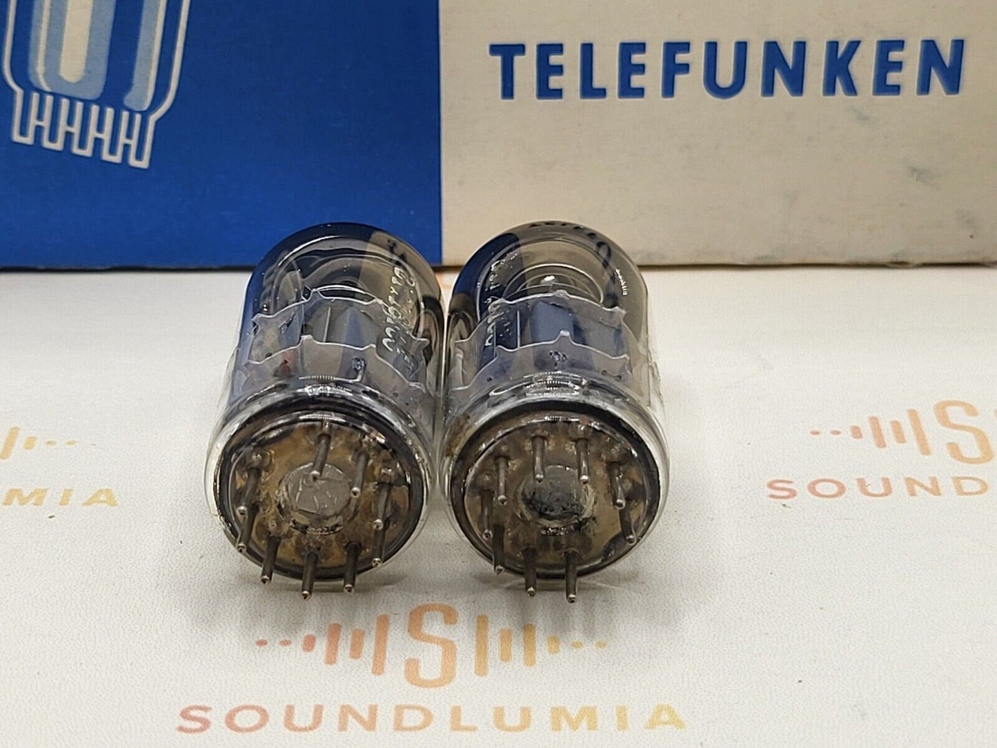 2x Telefunken ECC88 6DJ8 Matching Codes ◇ Bottom - Berlin 1968 - Strong