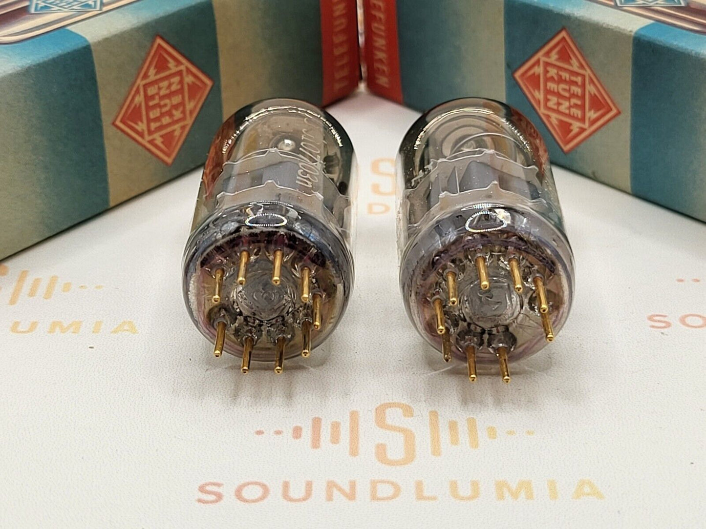 Telefunken E88CC 6922 Matched Pair Orig. Box ◇ Bottom Ulm '67 - Same code - NOS