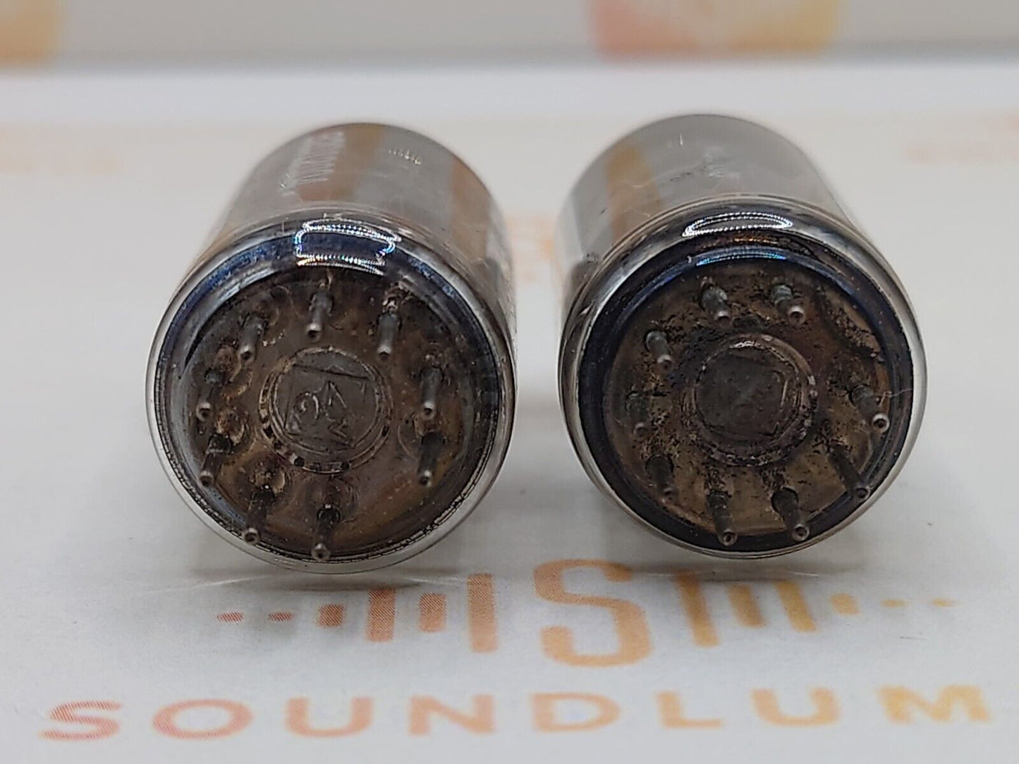 2x Telefunken ECC88 6DJ8 - ◇ Bottom - Berlin 1962/63 - Strong