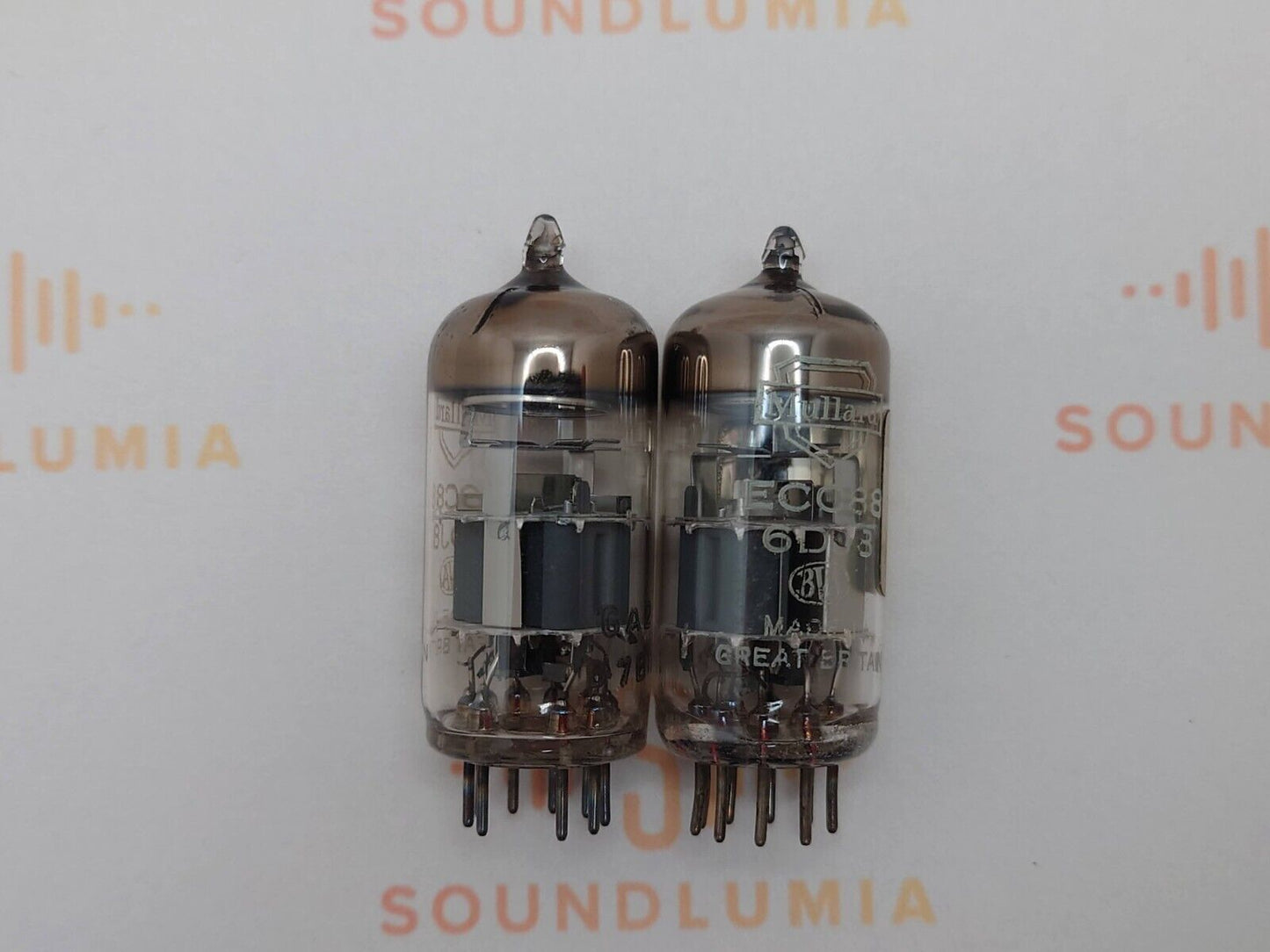 2x Mullard ECC88 6DJ8 O-Getter - BVA - Blackburn '67 - Near NOS