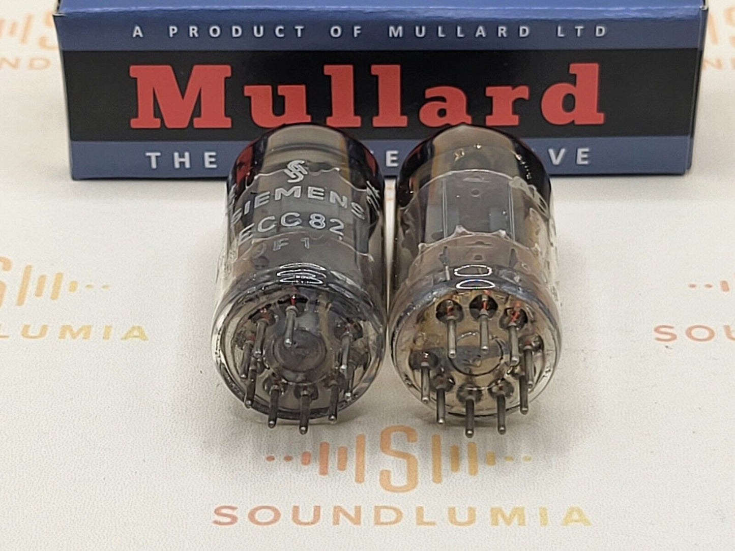 Mullard 12AU7 ECC82 Matched Pair - Siemens/Adzam Labels - Blackburn '69/'70 Gf2