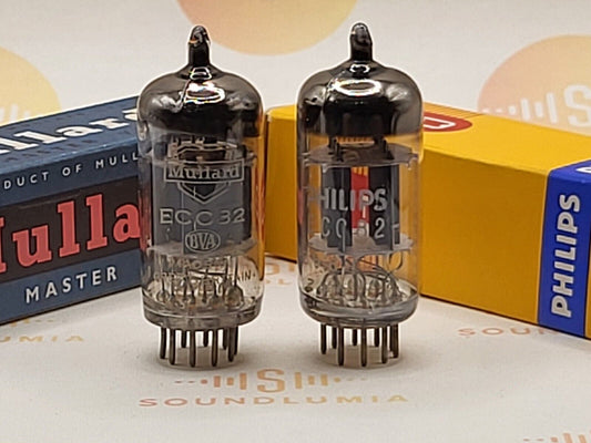 Mullard 12AU7 ECC82 Matched Pair - Blackburn '69 Gf2 - Near NOS