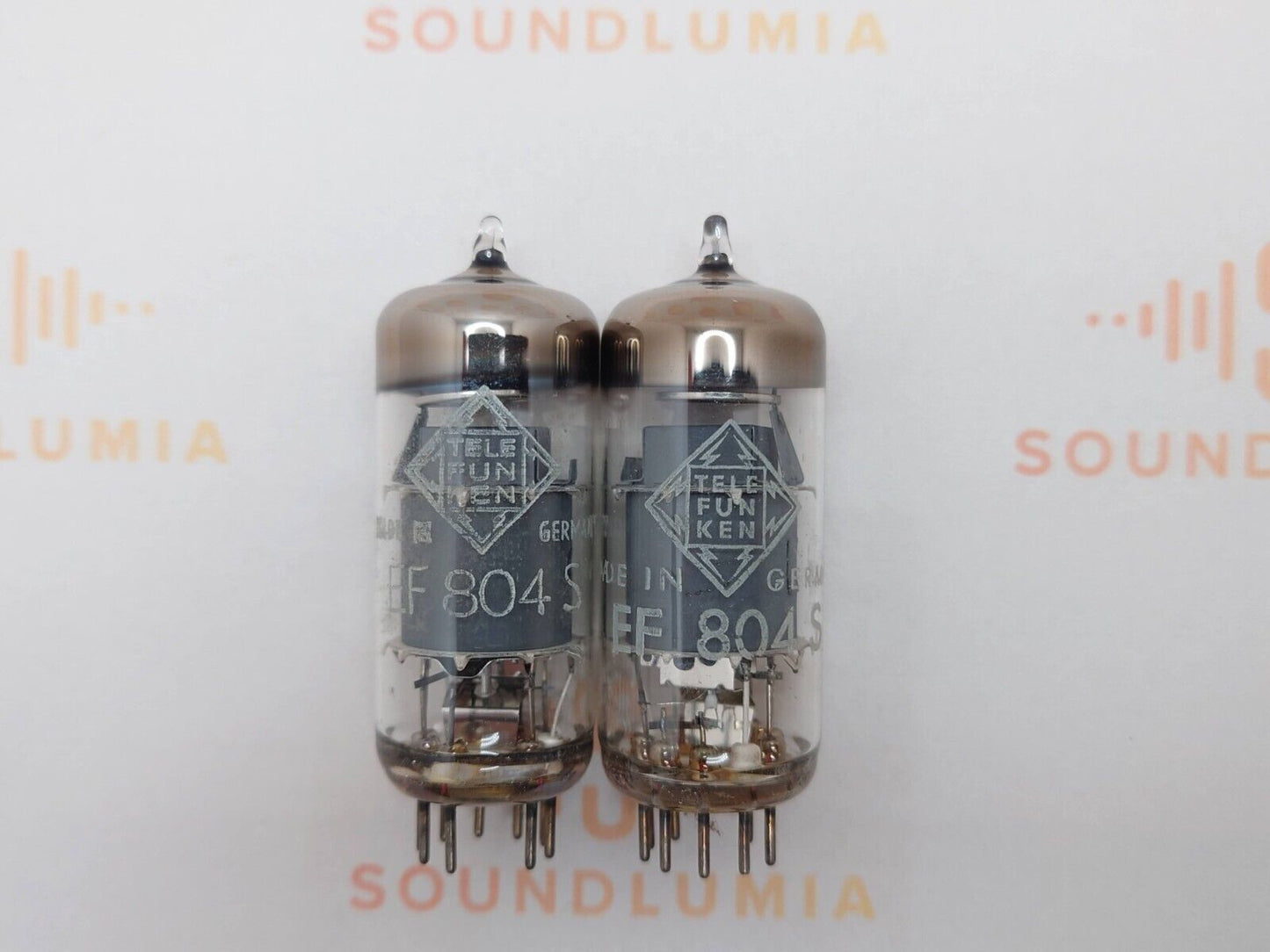 Telefunken EF804S Matched Pair ◇ Bottom - Ulm 1963 - Same code