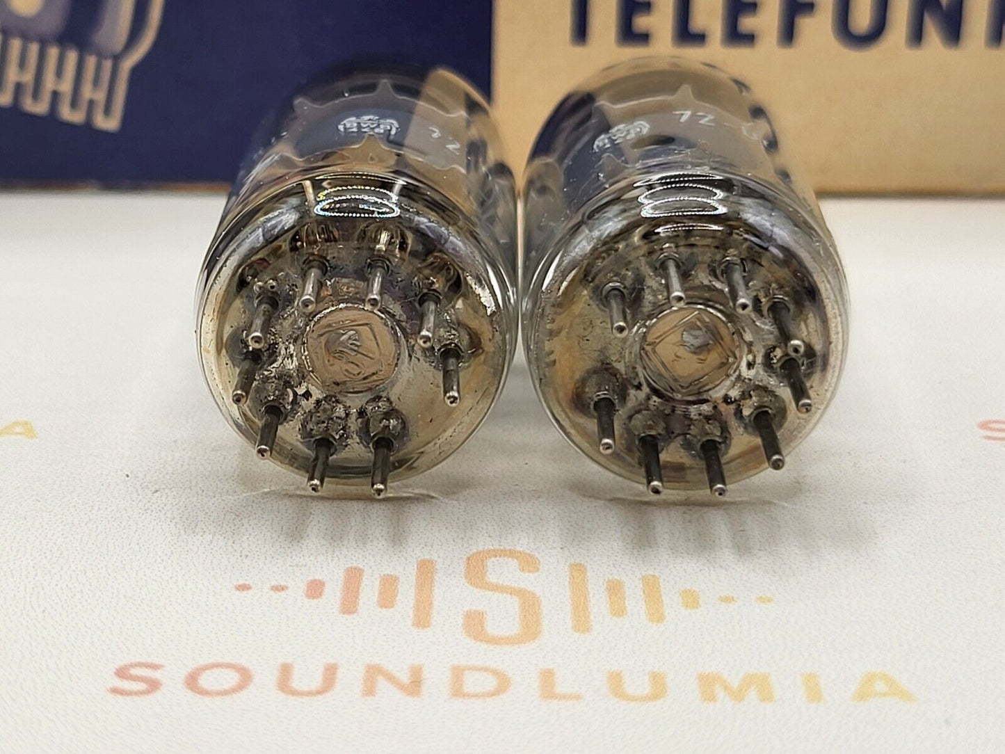 Telefunken EF86 6267 Matched Pair - BWB "Falcon" ◇ Base - Same Code - Near NOS