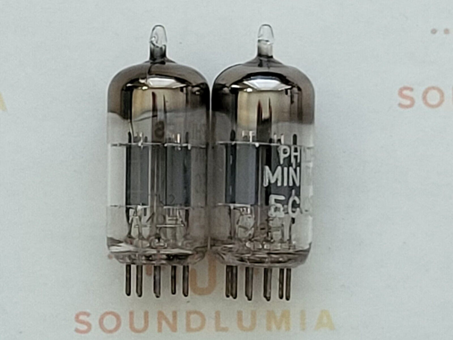 Philips ECC81 12AT7 Foil D-getter Matched Pair - Heerlen, NL '60 TK2 - Same Code