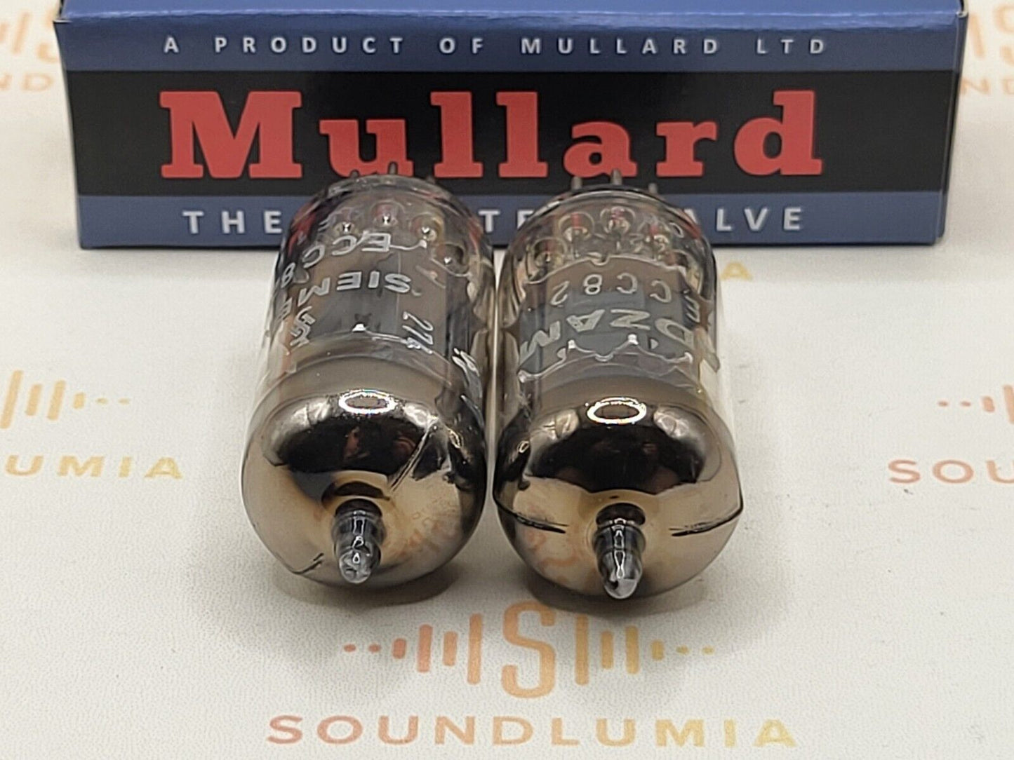 Mullard 12AU7 ECC82 Matched Pair - Siemens/Adzam Labels - Blackburn '69/'70 Gf2