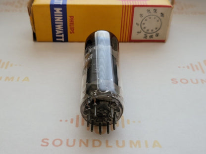 2x Philips Miniwatt EL84 6BQ5 D-Getter-Röhren – Sittard, NL 1955 rX1/rX2 – NOS