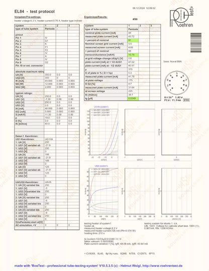 Telefunken EL84 6BQ5 ◇ Unten