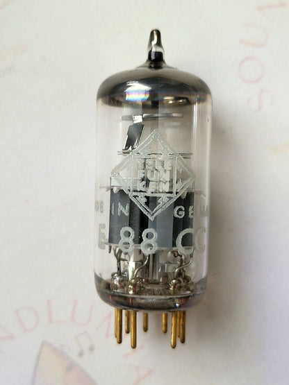 Telefunken E88CC = 6922 Audio Tube - Ulm 1964 - Diamond Mark on bottom - Strong