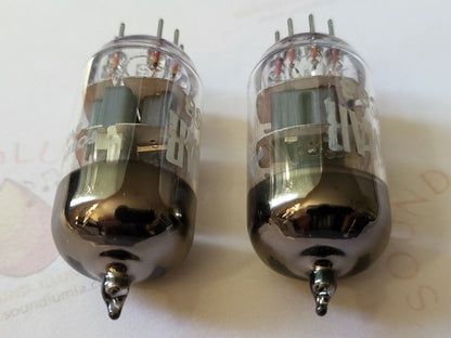 Brimar ECC88 6DJ8 6922 E88CC Preamp Tubes Matched Pair - Foreign BVA 1960s - NOS