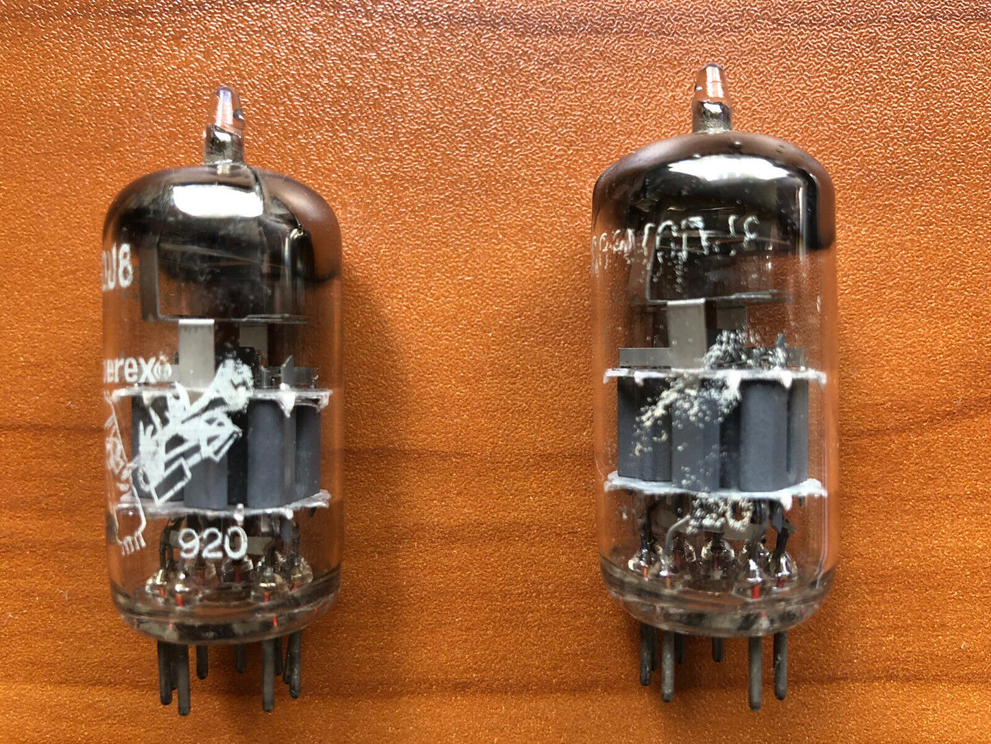 Amperex Bugle Boy 6DJ8 ECC88 D-getter Tubes Matched Pair - 1959 - Same code -NOS