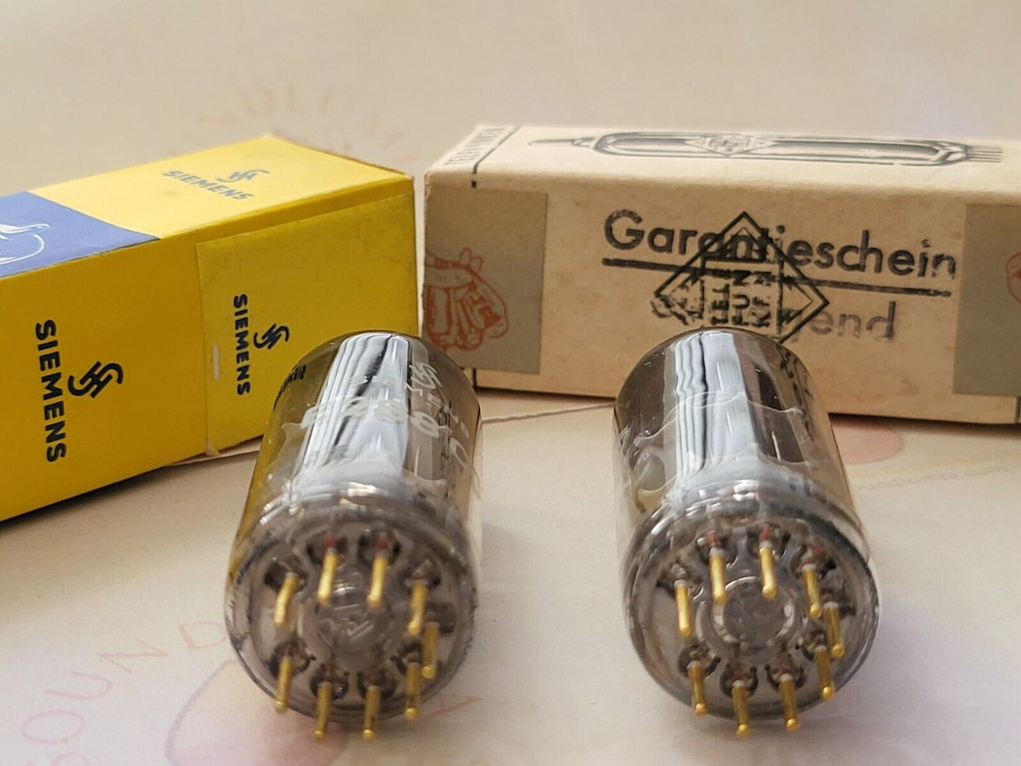 Siemens E288CC = E188CC Matched Pair in Original Boxes - Munich 1965 N0 2# - NOS