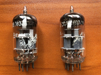 Amperex Bugle Boy 6DJ8 ECC88 D-getter Tubes Matched Pair - 1959 - Same code -NOS