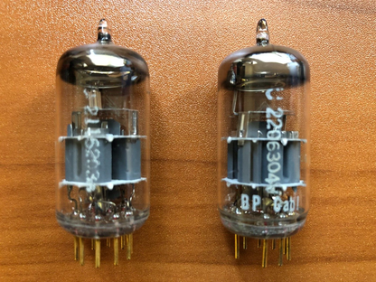 Telefunken E88CC 6922 Preamp Tubes Matched Pair - Ulm 1966 - Diamond Bottom -NOS