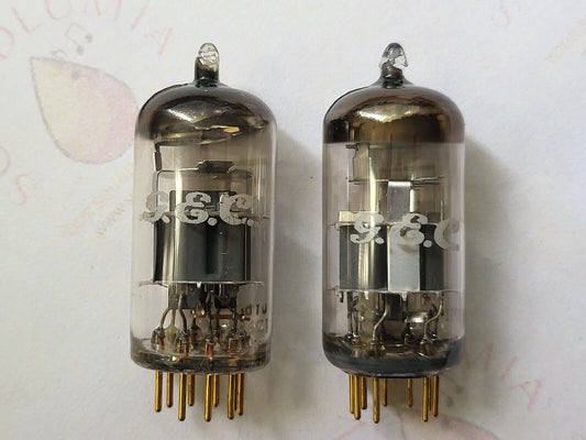 Mullard CV2492 = E88CC Matched Pair - Mitcham 1966/67 - SELTENES GEC-Label - NOS