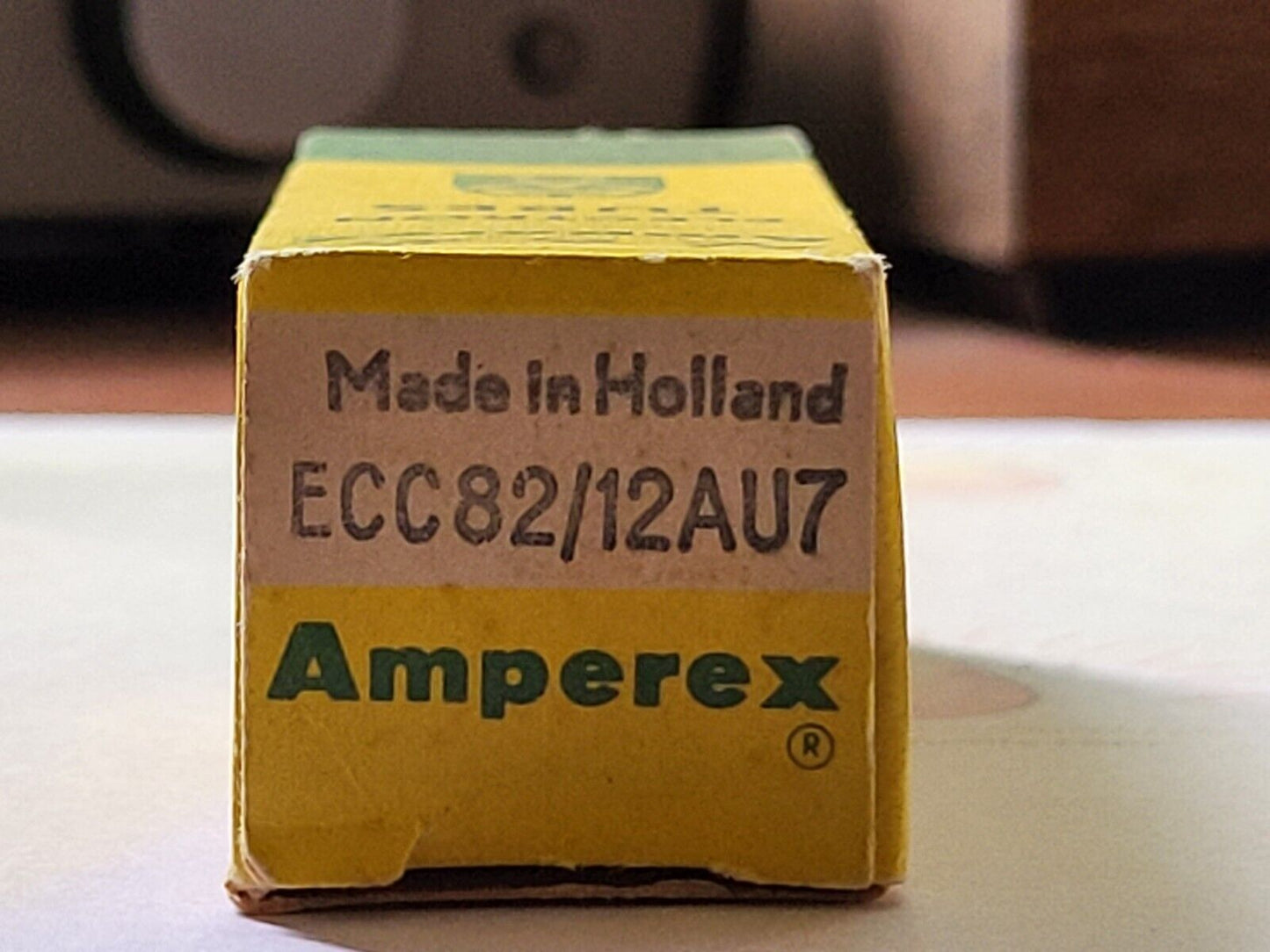 Amperex Bugle Boy 12AU7A ECC82 Long Plates Foil D Getter - Holland 1958 K64 -NIB