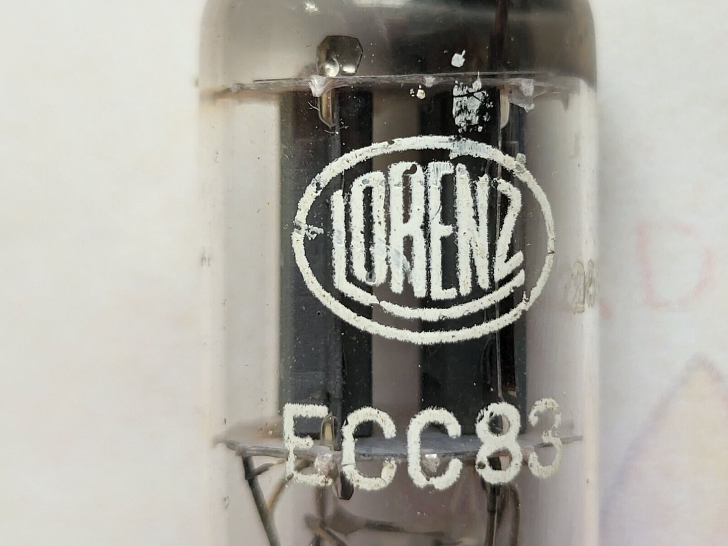 Lorenz ECC83 12AX7 Matched Pair RARE Round Logo w/ BWB Falcon - Germany 1950s