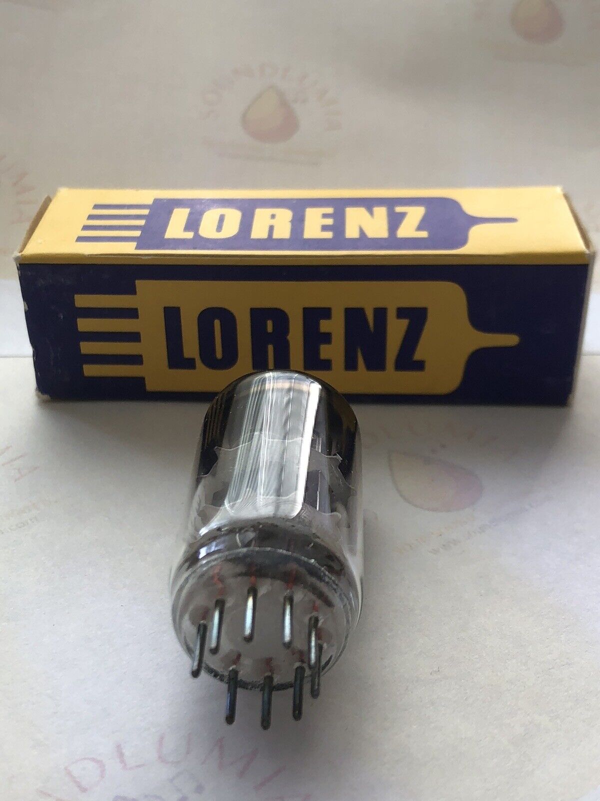 Lorenz ECC82 12AU7 Audio Tube Original Packaging -  Germany 1960s - Strong NOS