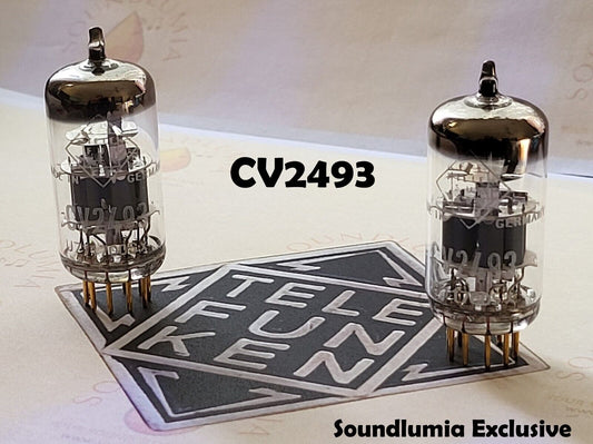 Telefunken CV2493 = E88CC/01 = CCa Matched Pair - Ulm 1967 - Same code - NOS