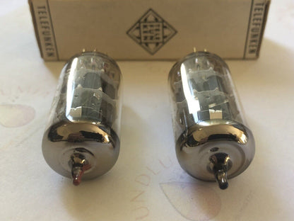 Telefunken E88CC Select Tubes Matched Pair - Ulm 1963/64 - Diamond Bottom - NOS