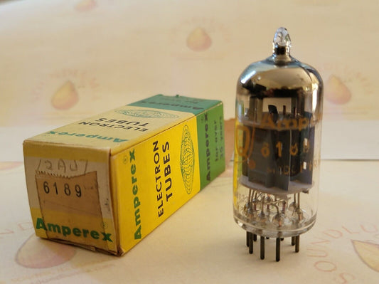 Amperex PQ 6189 12AU7 ECC82 Preamp Tube - France 1968 - Original Packaging - NOS