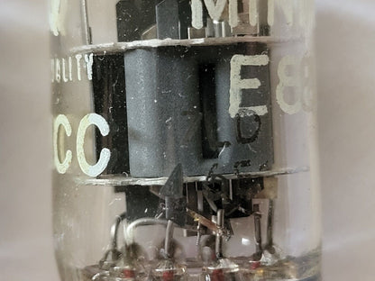 Philips Miniwatt SQ E88CC 6922 Preamp Tubes Matched Pair - Holland 1966 - NOS