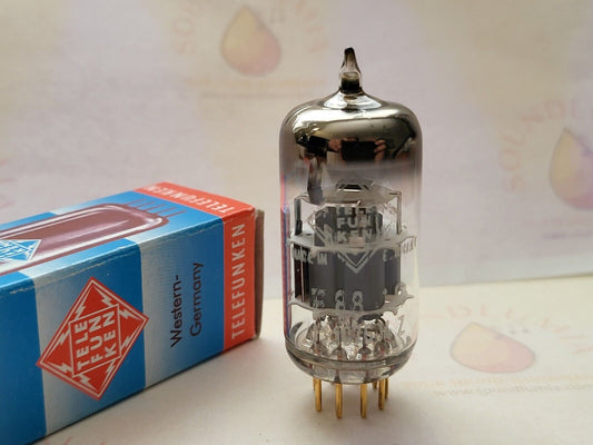 Telefunken E88CC = 6922 Audio Tube - Ulm 1967 - Diamond Mark on bottom - NOS