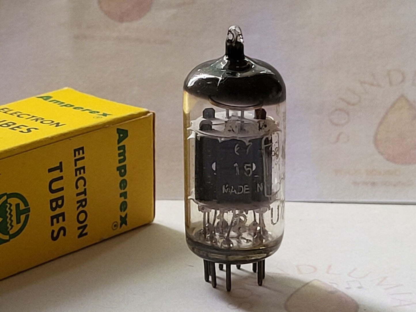 Amperex Bugle Boy 12AU7A = 12AU7 = ECC82 Preamp Tube -  Holland 1966 - NOS