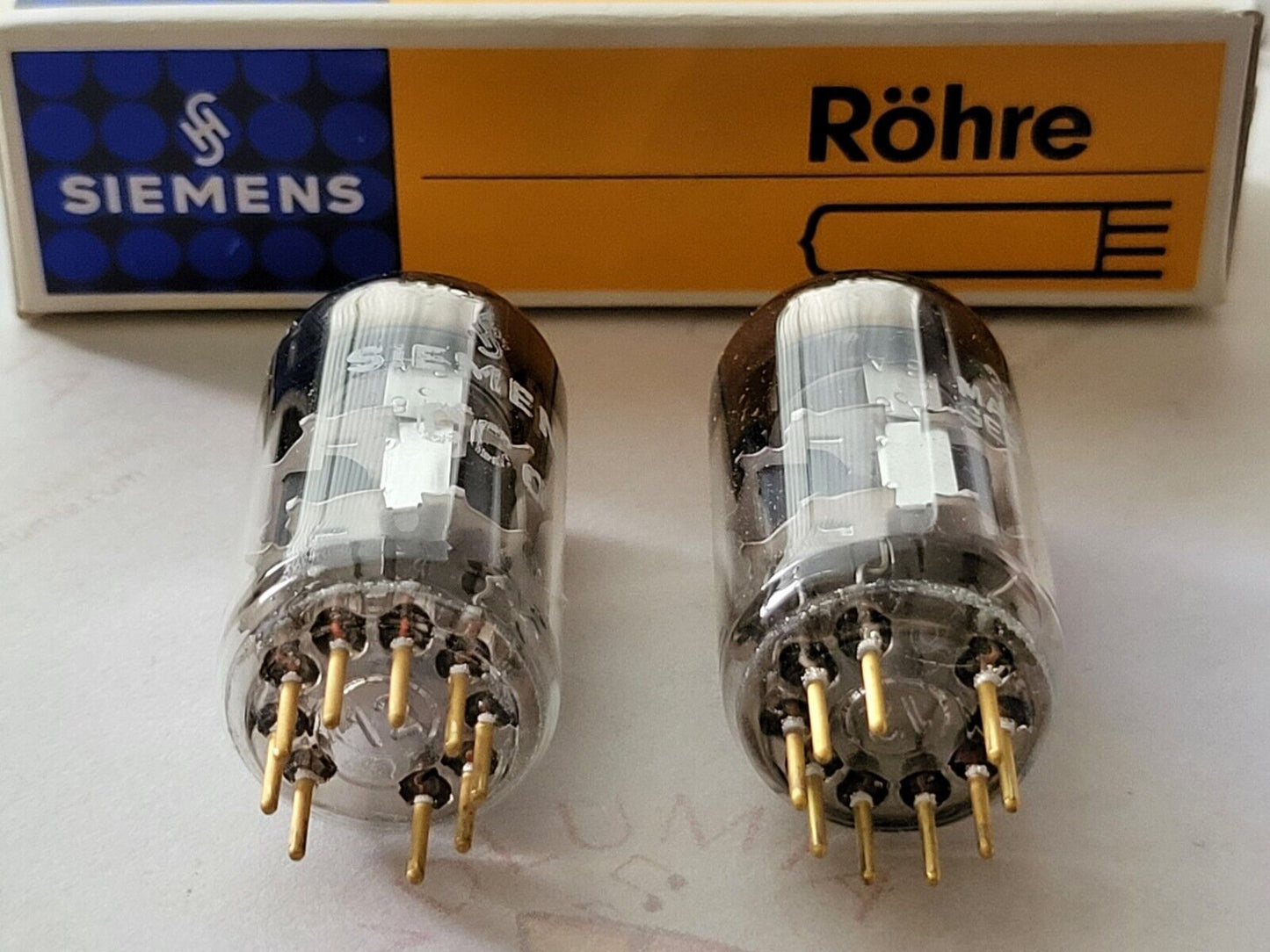 Siemens CCa (E88CC+) Silver Shield A-Frame Matched Pair - Munich A6 3A - NOS