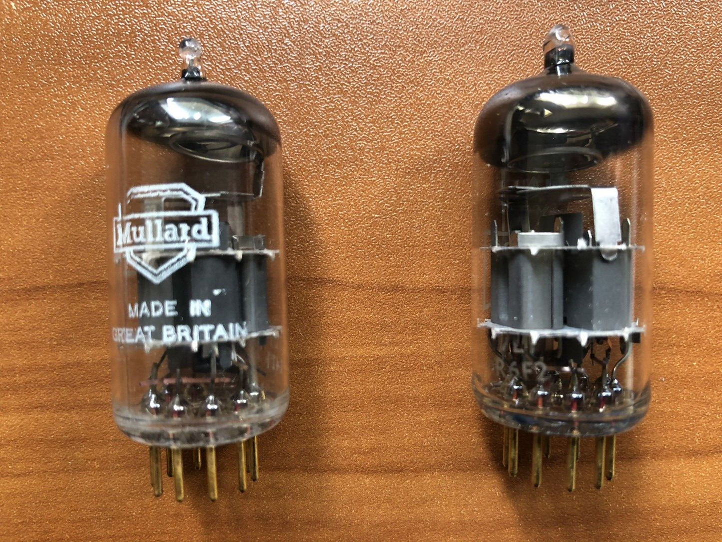 Mullard CV2492 E88CC Preamp Tubes Matched Pair w/ Blue Tip - Mitcham 1960s - NOS