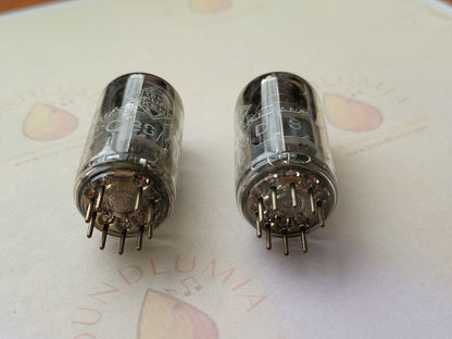 Telefunken ECC88 6DJ8 Tubes Matched Pair - Berlin 1969 - Same date code - NOS