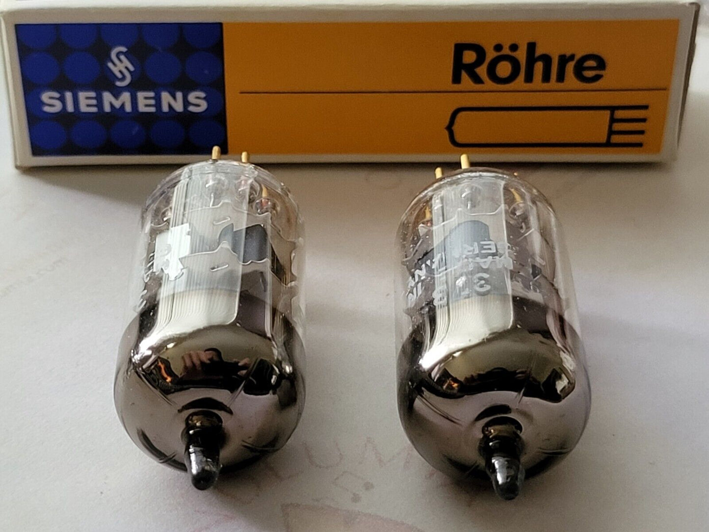 Siemens CCa (E88CC+) Silver Shield A-Frame Matched Pair - Munich A6 3A - NOS