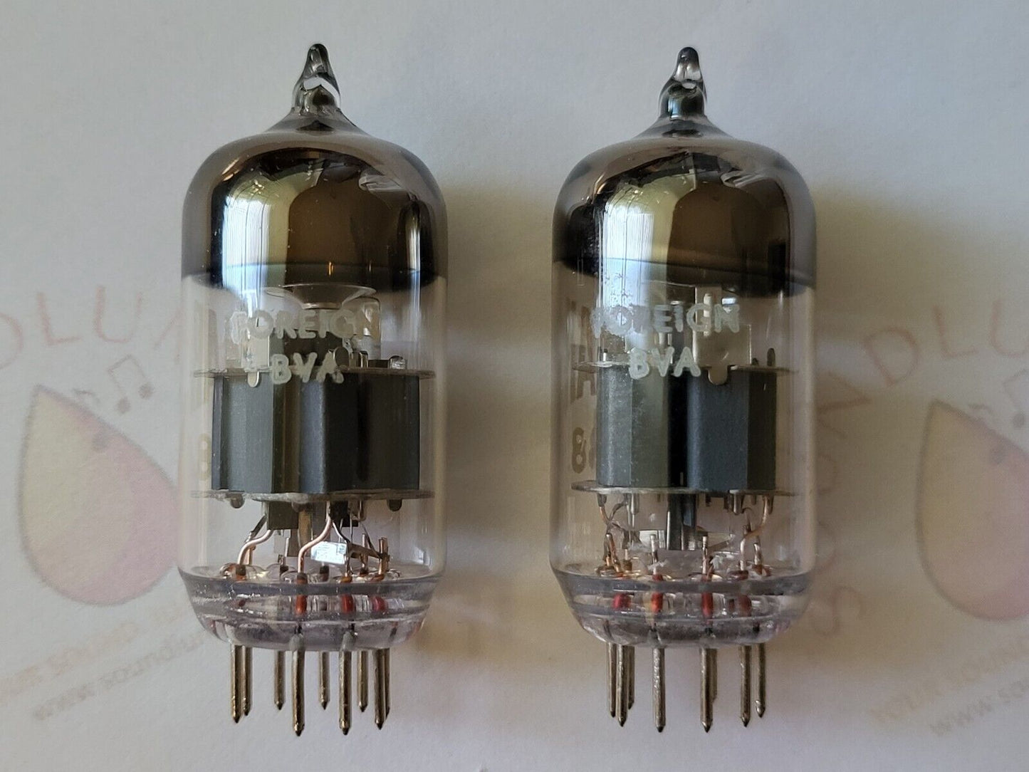 Brimar ECC88 6DJ8 6922 E88CC Preamp Tubes Matched Pair - Foreign BVA 1960s - NOS